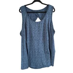 Old Navy Active Blue Space Dye Women's Plus Size Tank Top Size 4X
